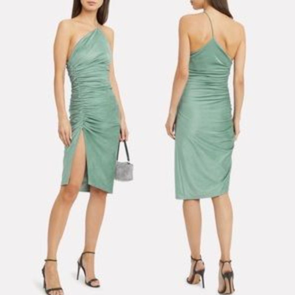 Ronny Kobo Collection Zarma Ruched Midi Dress